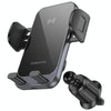 Borofone H220 Leader Car Air Outlet Automatic Induction Wireless Fast Charging Phone Holder(Black Grey)