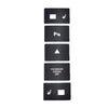 For 2005-2010 Volkswagen Touareg/Passat Steering Wheel Window AC Switch Button Repair Sticker(8pcs /Set)