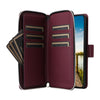 For Samsung Galaxy A26 Nine-card Slots Zipper Wallet Bag Leather Phone Case(Wine Red)