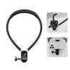 PULUZ Magnetic Silicone Collar Bracket POV View Mount with Phone Clamp for GoPro Action Cameras / Phones (Black)