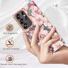 For Samsung Galaxy S25 Ultra 5G Flowers and Plants Series IMD TPU Phone Case(Pink Gardenia)