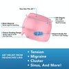 Gel Ice Hood Cooling Eye Mask Hot and Cold Compress Headband for Headache, Spec: Double-layer (Purple)