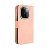 For vivo T3 Pro 5G / iQOO Z9S Pro 5G Skin Feel Calf Texture Card Slots Leather Phone Case(Pink)