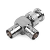 BNC Male to 2x Female T-Adapter Splitter Connector
