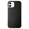 For iPhone 12 Pita Series MagSafe TPU + PC Texture Phone Case(Black)