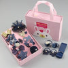 18pcs / Sets Baby Hair Accessories Girls Hairpin Hair Ring Boxed(Navy)