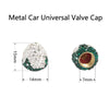 Metal Car Universal Diamond-studded Strawberry Valve Cap Copper Valve Cover(Pink)