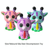 2 PCS TTPU1100 Cartoon Cute Slow Rebound Sika Deer Decompression Toy(Blue)