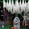 76 x 183cm Halloween Gauze Roving Polyester Cotton Haunted House DIY Decorative Gauze(Beige Blood Stains)