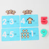 Monkey Balance Scale Toy Child Educational Math Toys(Brown)