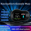 OBD2+GPS HUD Car Head-Up Display Speedometer + Navigation