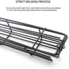 2 PCS Hot Dog Barbecue Cage Sausage Barbecue Clip Barbecue Clip Mesh Wooden Handle Barbecue Mesh Rack, Color:Red