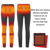 USB Rechargeable Smart Heating Outdoor Thickened Casual Trousers, Size: 2XL(Black)