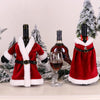 Christmas Red Wine Bottle Cover Wine Bottle Decoration Creative Wine Bag(Dress)