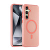 For Samsung Galaxy S24 FE 5G MagSafe Frosted Translucent TPU + PC Full Coverage Phone Case(Red)