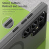 For Samsung Galaxy S23 Ultra 5G MagSafe Frosted Translucent TPU + PC Full Coverage Phone Case(Black)