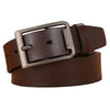 Dandali 120cm Men Rubberized Pin Buckle Belt Casual Vintage Waistband, Model: Style 2(Brown)