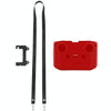 PULUZ Shockproof Anti-scratch Silicone Case with Neck Strap For DJI Neo / Mini 3 / 3 Pro / Mavic 3 / Air 2S / Mini 2 RC-N2 / RC-N1 / RC-N3 Remote Control(Red)
