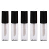 5pcs Lip Glaze Trial Sample Bottle Mini DIY Homemade Lip Gloss Bottles Lip Oil Bottle, Color: Black