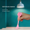 Hand-Held Silicone Cleansing Brush And Mask Brush Pink White Double-head Knife