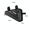 WILD MAN ES19 Bicycle EVA Hard Shell Triangle Bag Mountain Bike Front Beam Bag(Black)