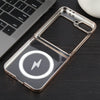 For Samsung Galaxy Z Flip6 6D Glossy Electroplated PC MagSafe Phone Case(Desert Gold)