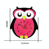 11*10 inch Children Bedroom Room Decor Battery Operated Owl Shaped Mute Non Ticking Round Wall Quartz Clock