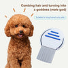 Stainless Steel Pet Flea Comb - Blue - Dogs & Cats