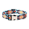 Ethnic Print Dog Collar, Large, Adjustable 38-61cm, Diamond