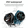 ZL02D 1.28 inch IP67 Waterproof Steel Band Smart Watch Support Heart Rate Monitoring (Pink)