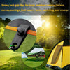 Windproof Canopy Fixed Tent Clip Rope Buckle Set 10 Clips+10 White Ropes+10 Black Buckles