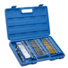 38 PCS / Set Stainless Steel Wire Pipe Brush Nylon Copper Wire Hex Rod Tool Cleaning Brush(Blue)