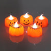 Halloween Home Pumpkin Candle Decoration Lights(Smiley Face)