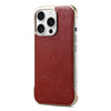 For iPhone 14 Pro Denior MagSafe Genuine Leather Calf Texture  Phone Case(Red)