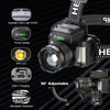 HL-03 Intelligent Induction Zoom Headlight Work Light(Black)