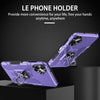 For Samsung Galaxy A06 4G Ring Holder Armor Hybrid Phone Case(Purple)