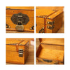 Antique Distressed Cosmetic Storage Box Dressing Table Props For Shooting ScenesSpecification 6280-01GK02 Yellow + Lock