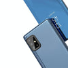 For Galaxy M60S / A81 / Note 10 Lite Plated Mirror Horizontal Flip Leather Case with Holder(Purple Blue)