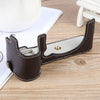 For FUJIFILM X-S20 Buffalo Texture PU Leather Camera Half Case Base(Dark Coffee)