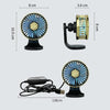 F210 Dual-Engine Car Air Outlet Base Dual-Purpose USB Fan(Gold)