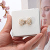 Folding Portable Cosmetic Mirror Flip Double-sided Mirror Bow Decoration