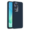 For Samsung Galaxy A16 5G Nano Lens Cover Liquid Silicone Phone Case(Titanium Blue)