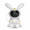G002 Space Rabbit Starry Sky Projection Lamp Bluetooth Speaker 2 in 1 Laser Light(White)