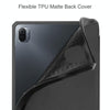 For Xiaomi Pad 5 / 5 Pro Custer Texture Horizontal Flip Leather Case with Three-folding Holder & Sleep / Wake-up Function(Black)