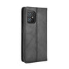 For ASUS Zenfone 8 / ZS590KS Magnetic Buckle Retro Crazy Horse Texture Horizontal Flip Leather Case with Holder & Card Slots & Photo Frame(Black)