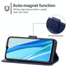 For itel A49 Leather Phone Case(Blue)