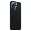 For iPhone 15 Plus Nano Lens Cover Liquid Silicone Phone Case(Black)