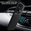 For Xiaomi Redmi Note 13 4G Classic Tilt Strip Grain Magnetic Shockproof PC + TPU Phone Case(Green)