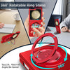 For Samsung Galaxy Z Flip5 360 Rotation Ring Holder MagSafe Shockproof PC Phone Case(Red)