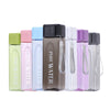500ml Simple Square Mug Portable Leak-Proof Plastic Cup Sports Camping Bottle(Pink)